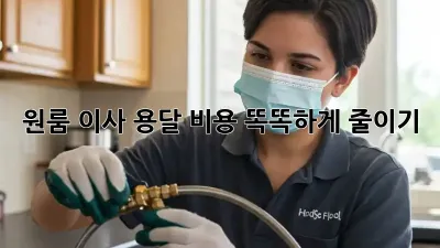 원룸 이사, 용달 비용 똑똑하게 줄이기!